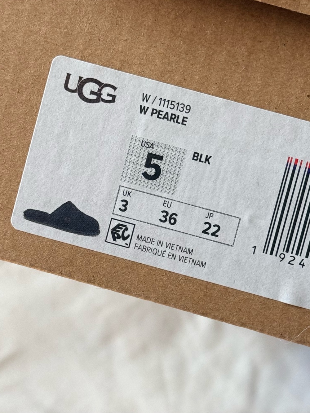 UGG Kids Pearle Slip-On Slipper - Black